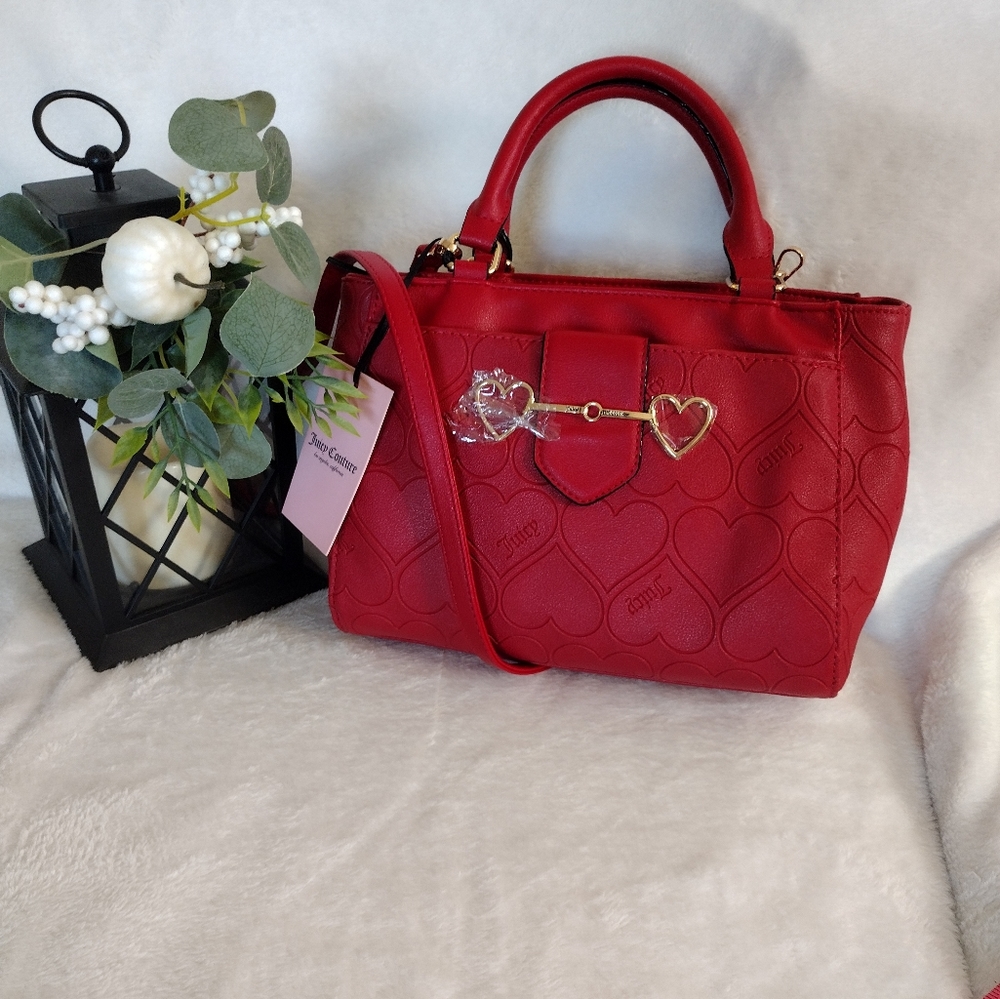 ♥️NWT Juicy Couture LOVE IS JUICY SATCHEL ♥️
